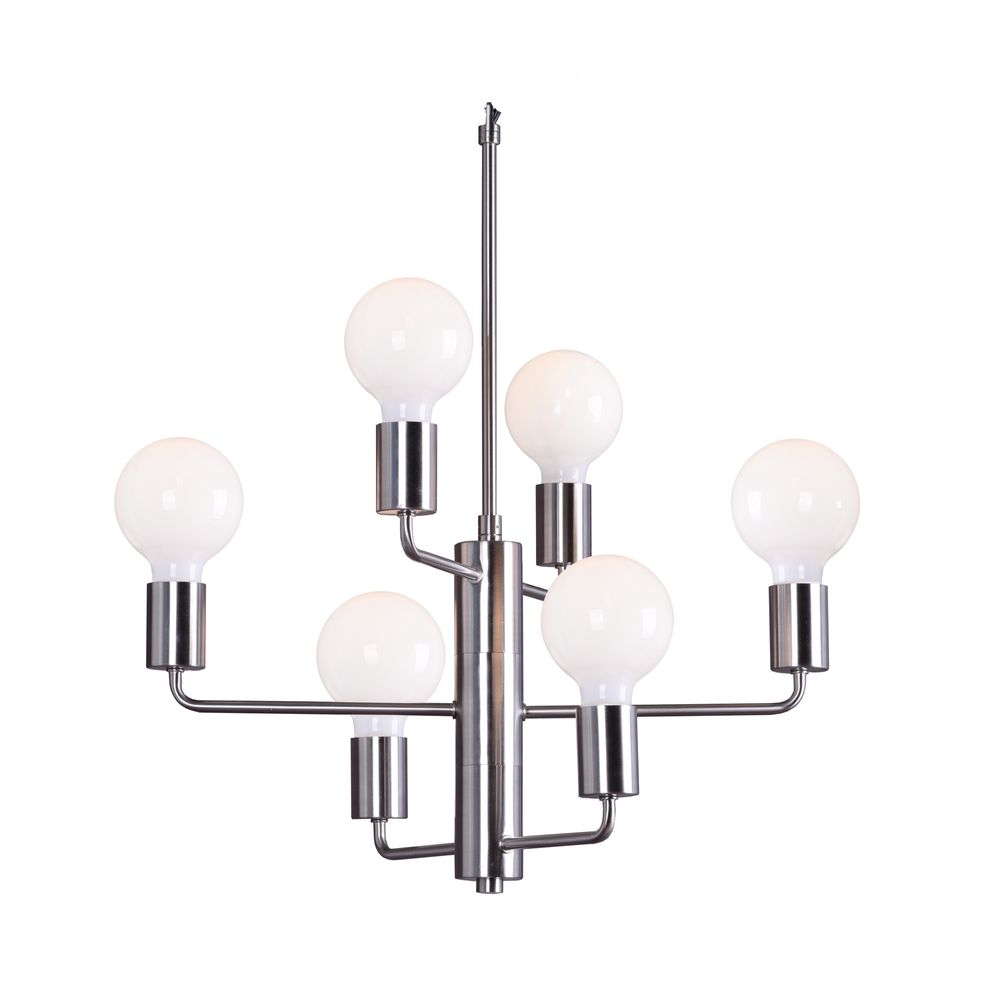 Buy Pendant Lights Australia Ashley 6 Light Pendant Nickel - ELFAB6745600