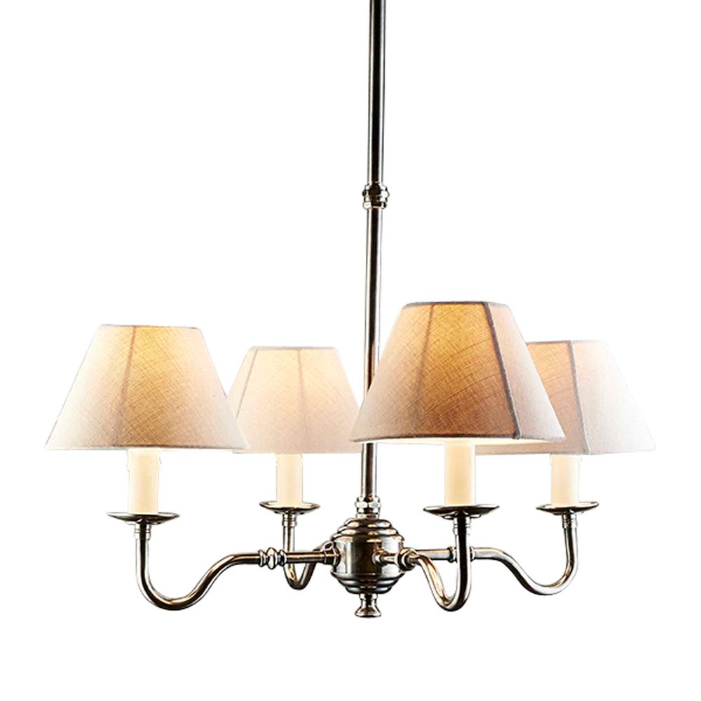Buy Chandeliers Australia Milton 4 Light Chandelier Base Silver - ELPIM51117AS