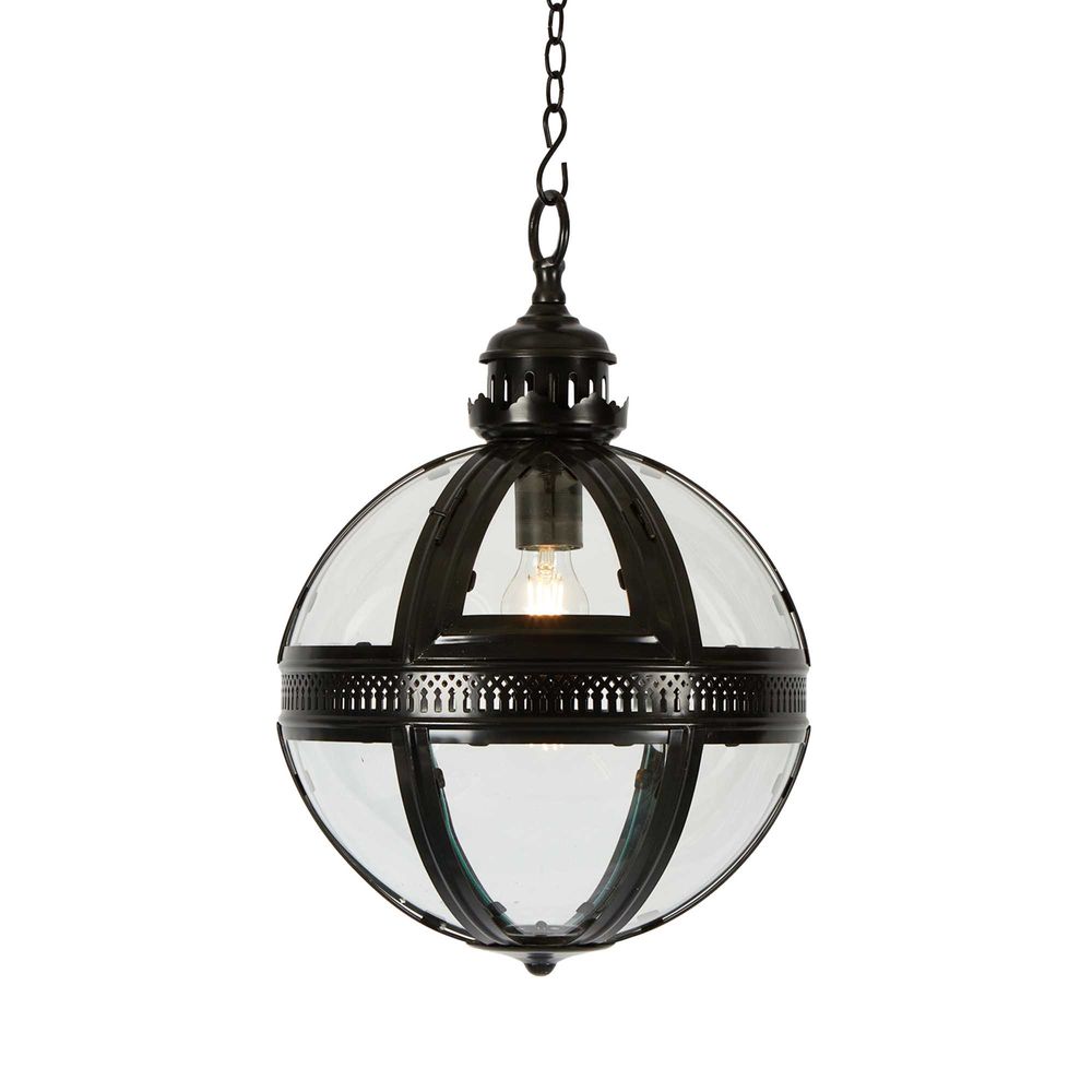 Black deals globe light