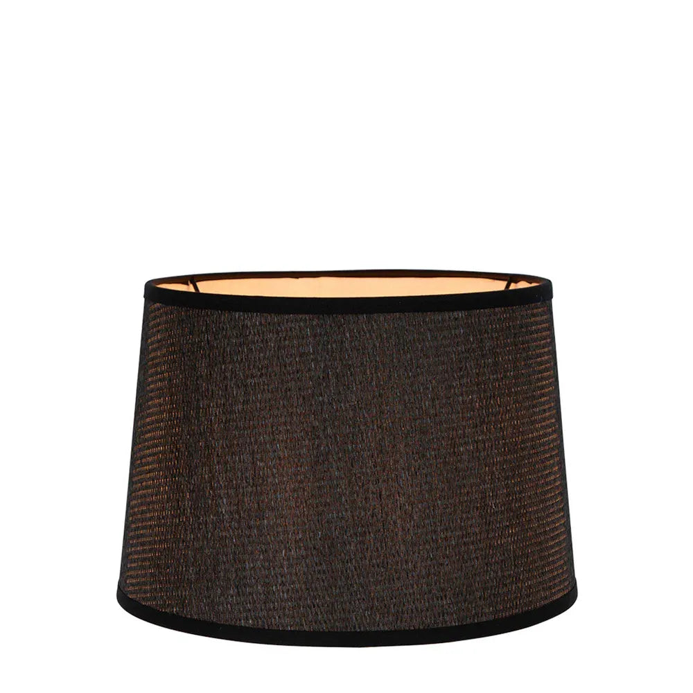 Buy Lamp Shades Australia Lamp Shade Black Paper Weave / Metal - ELSZ1816105BLPW