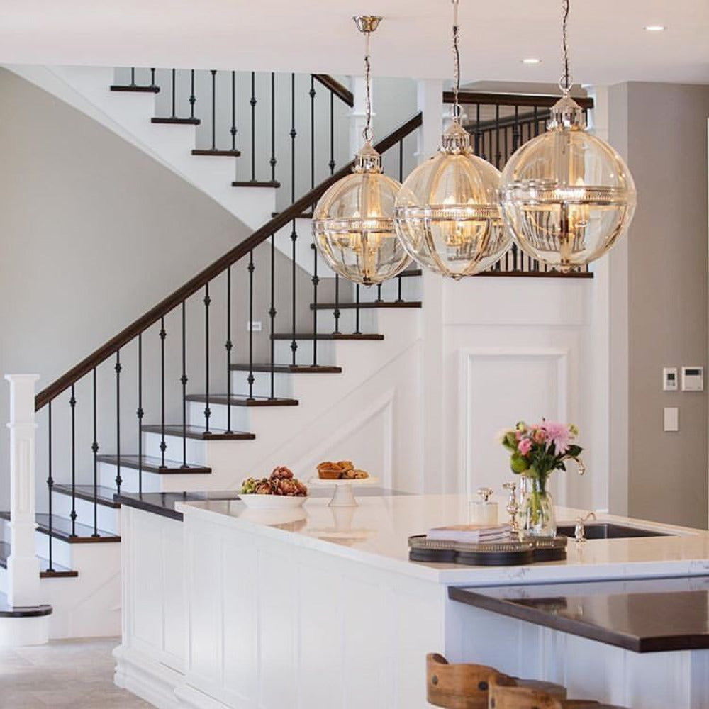 Buy Pendant Lights Australia Saxon 3 Light Pendant Medium Shiny Nickel - ELCITWRT18MAS