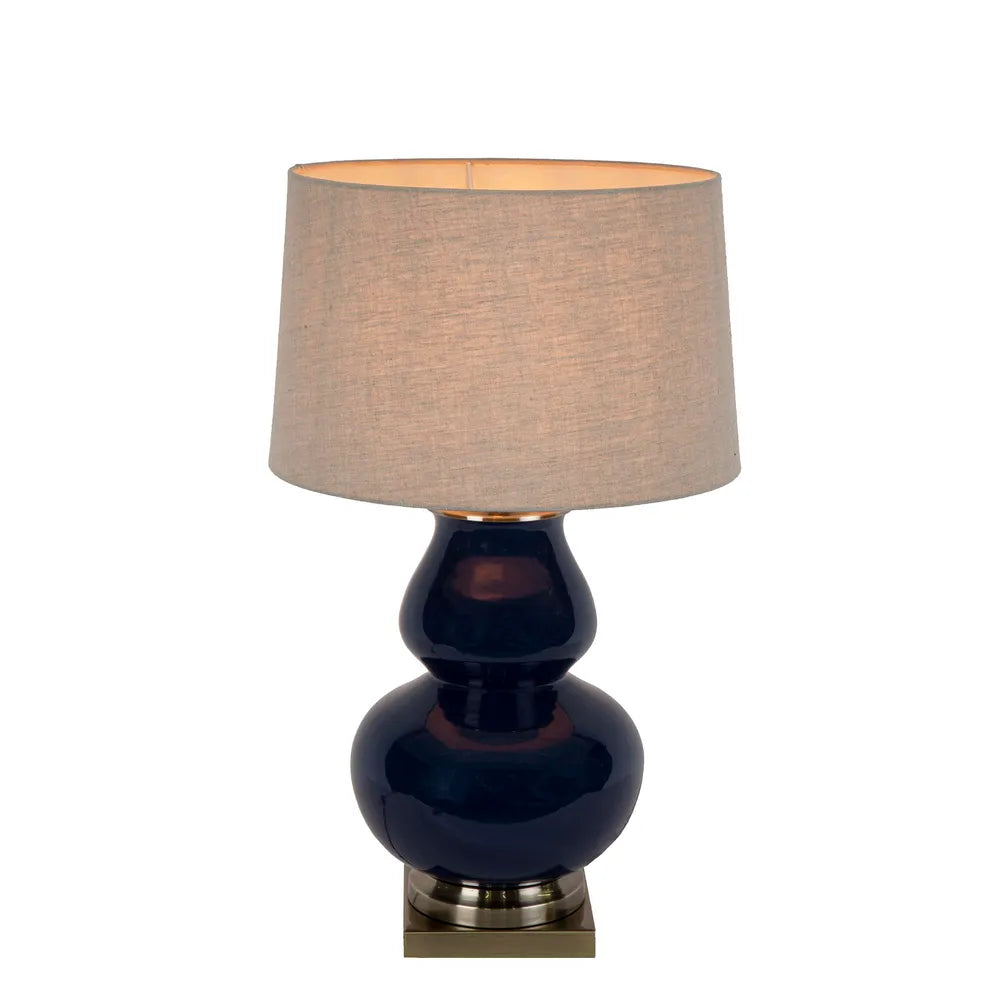 Buy Table Lamps Australia Matisse Table Lamp Dark Blue Ceramic / Metal - ELJC9277BLU