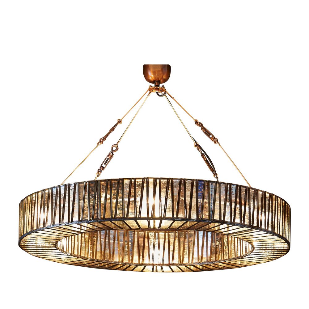 Buy Pendant Lights Australia Chelton Glass 6 Light Pendant - ELJE15309