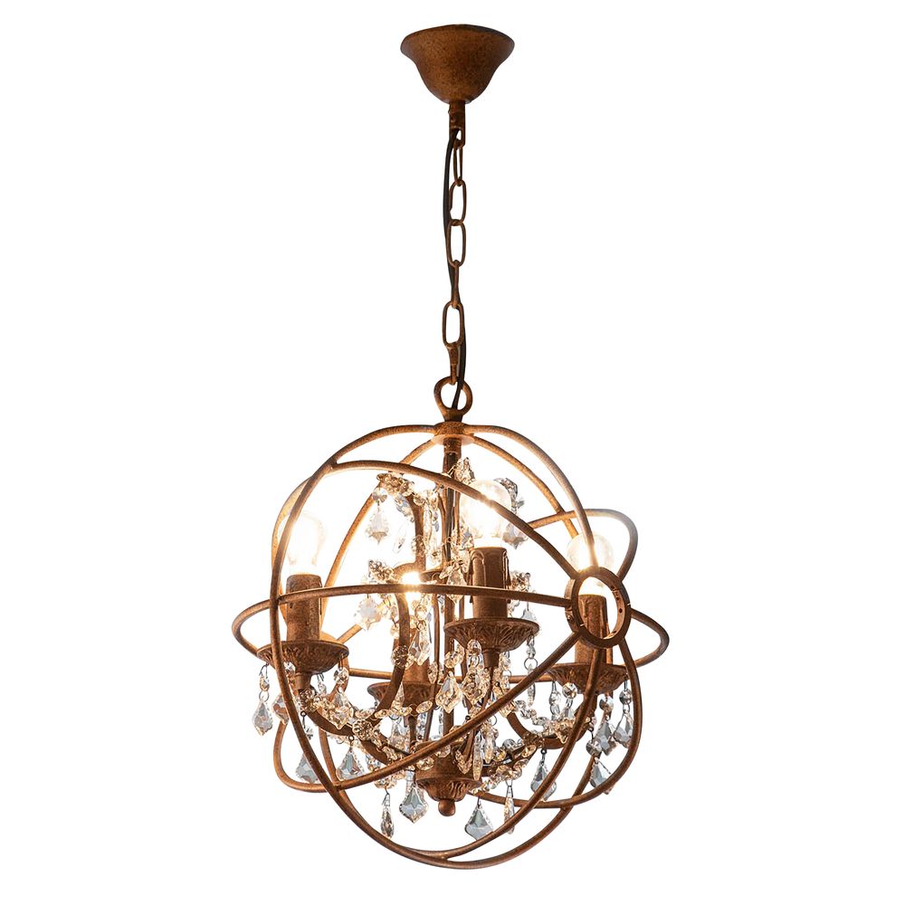 Buy Chandeliers Australia Sundance 4 Light Chandelier Small Rust - ELZRD6002-4OR