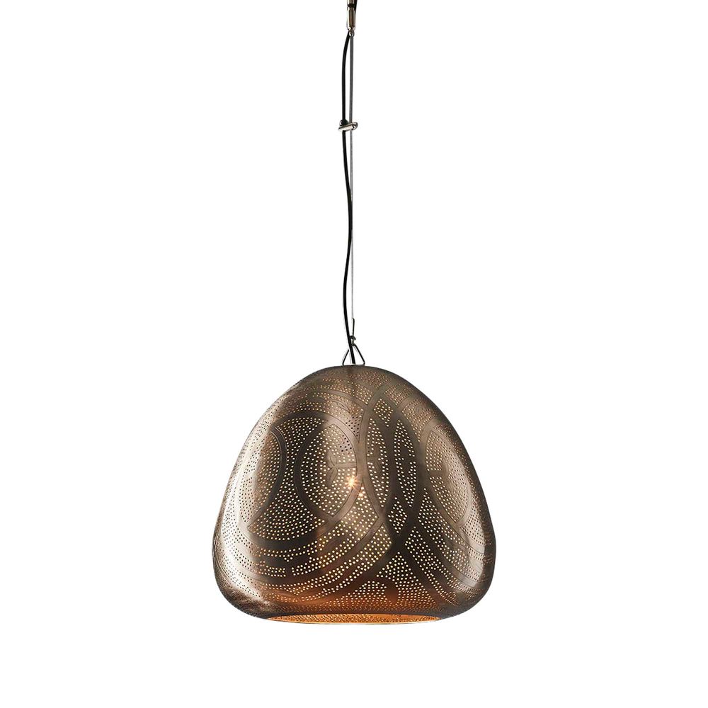 Buy Pendant Lights Australia Stockport Dome 1 Light Pendant Nickel - ELJE22338