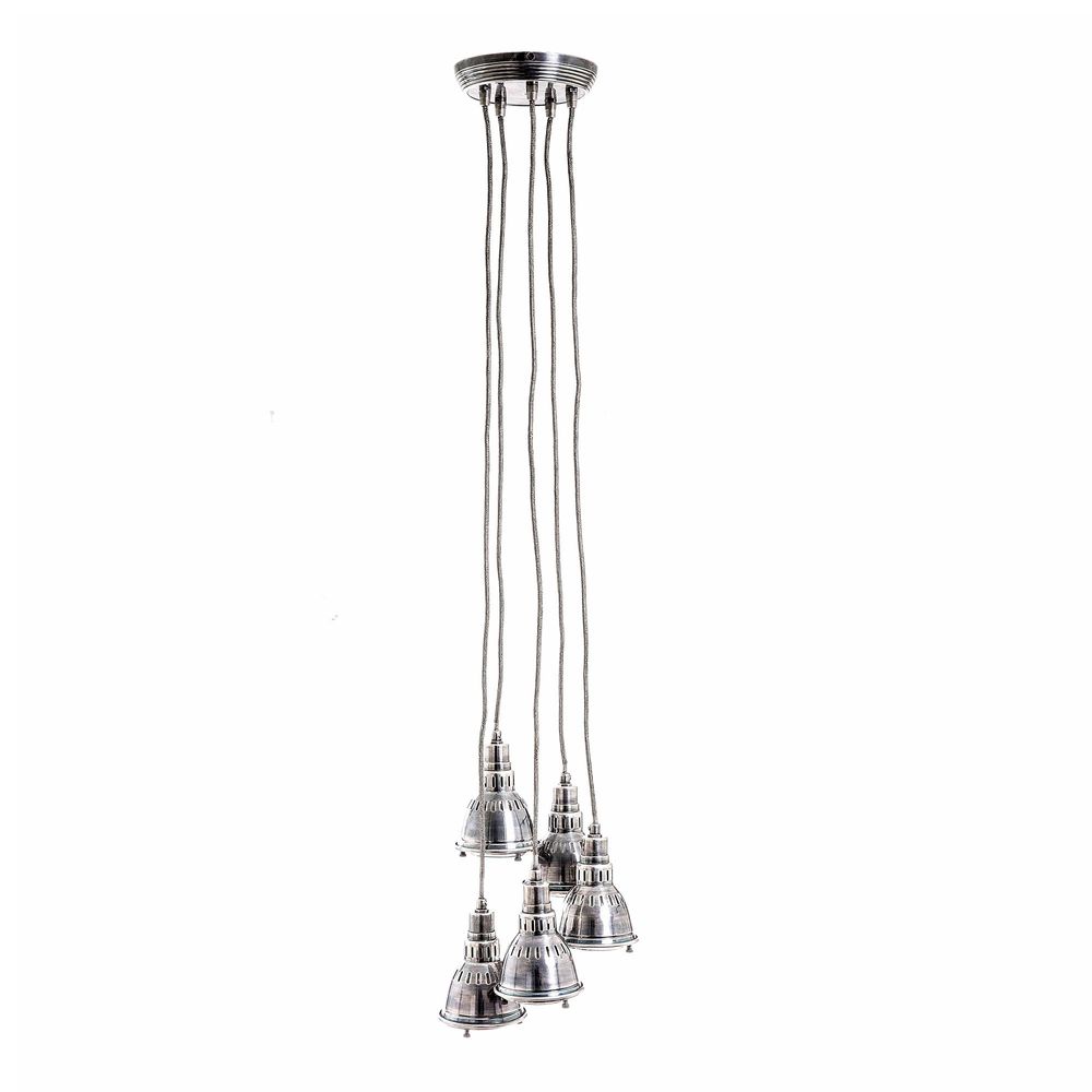 Buy Cluster Pendants Australia Kluster 5 Light Pendant Antique Silver - ELPIM85348AS