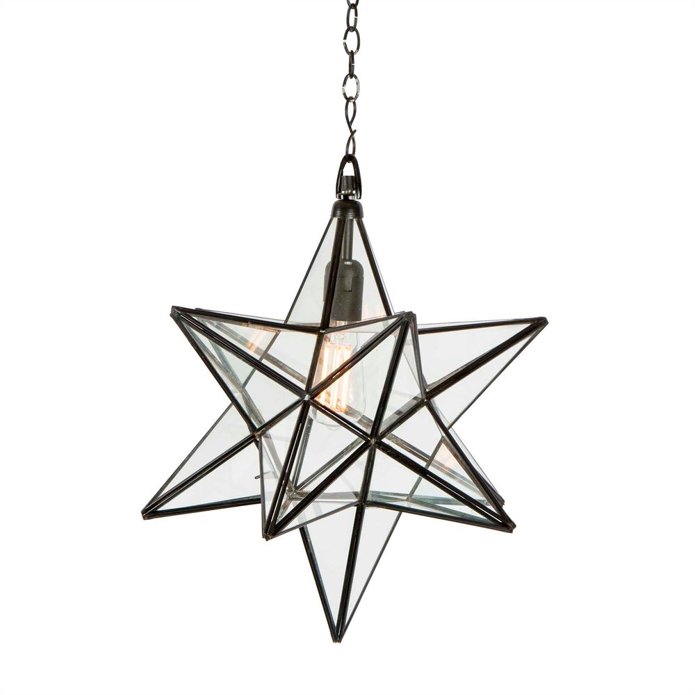 Buy Pendant Lights Australia Star 1 Light Pendant Large - ELCITFR4371BRZ