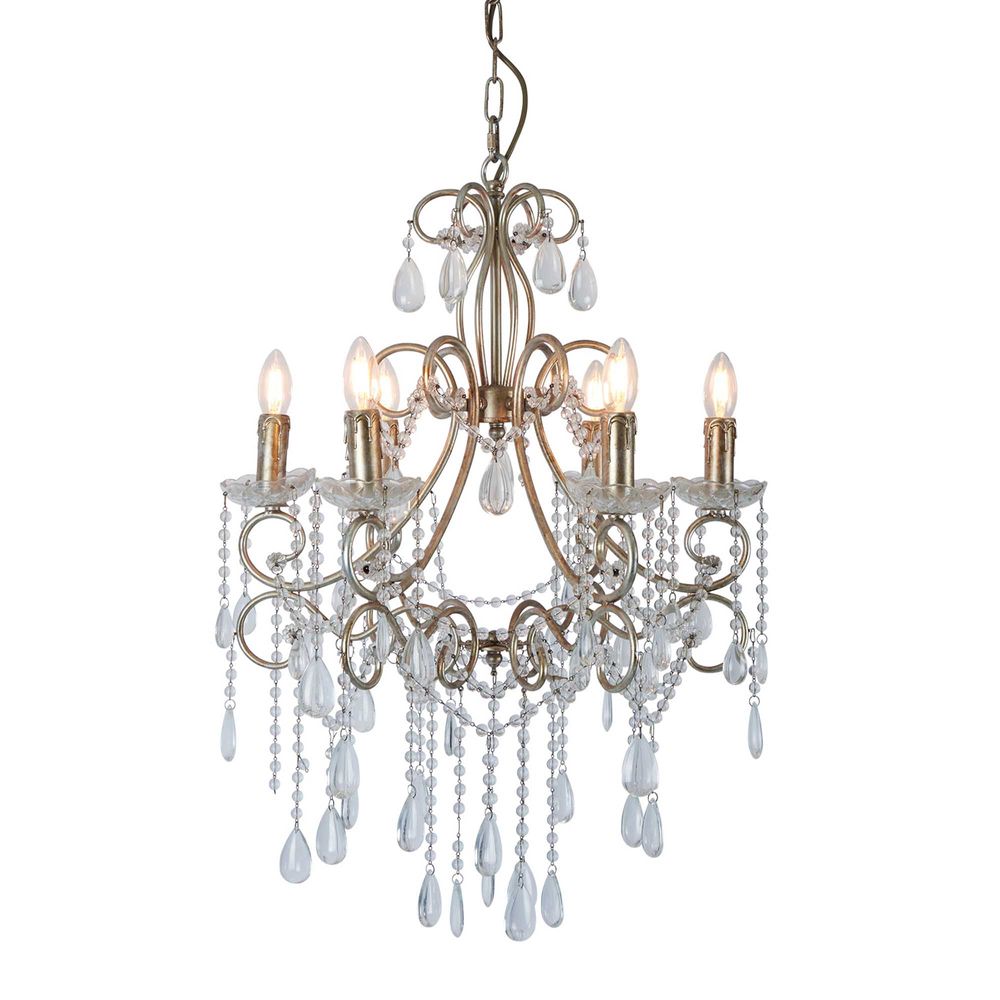 Buy Chandeliers Australia Raphael Chandelier Antique Silver - ELZR88126ASL