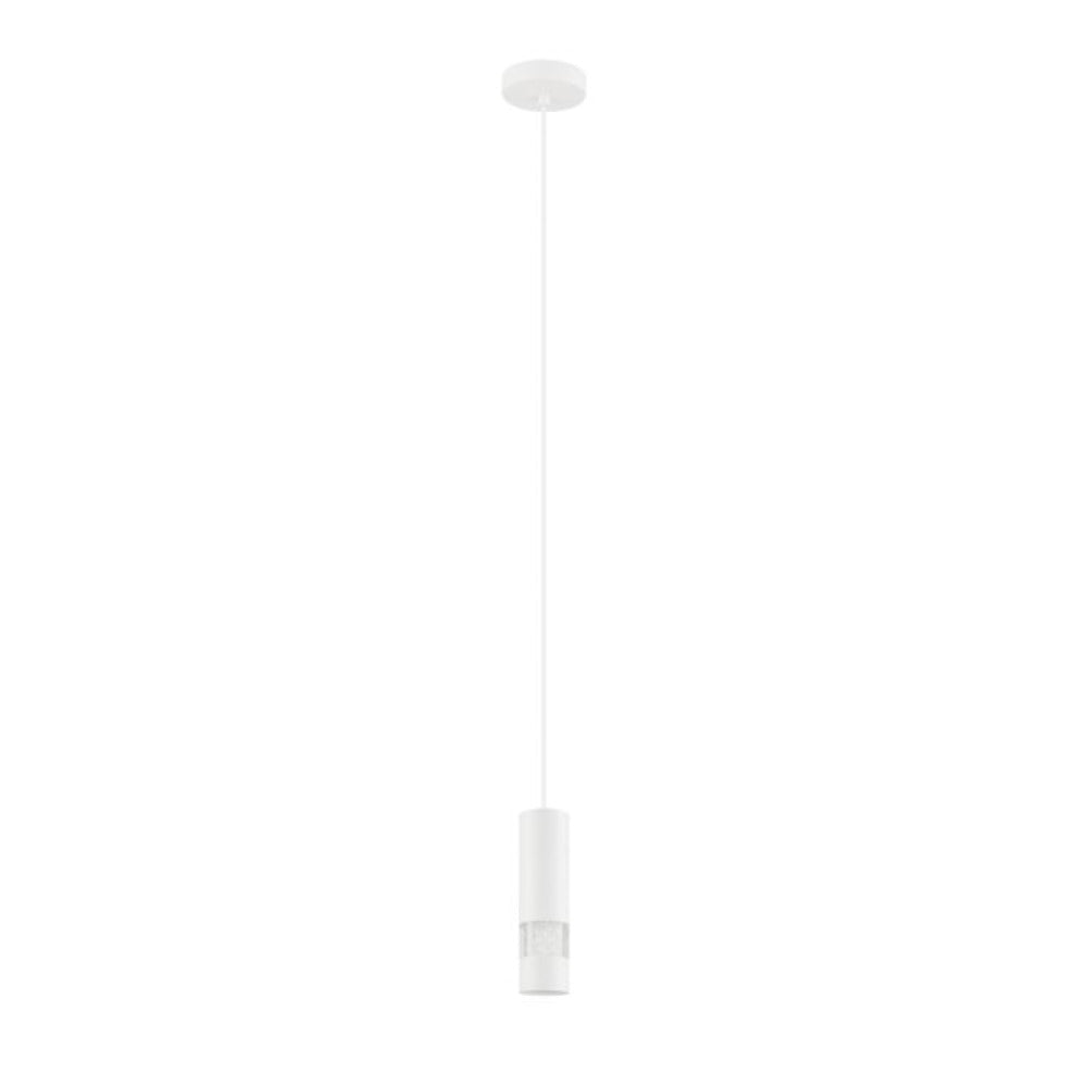 Buy Mini Pendants Australia Bernabeta Mini LED Pendant White Steel Transparent Plastic 4000K - 39701N