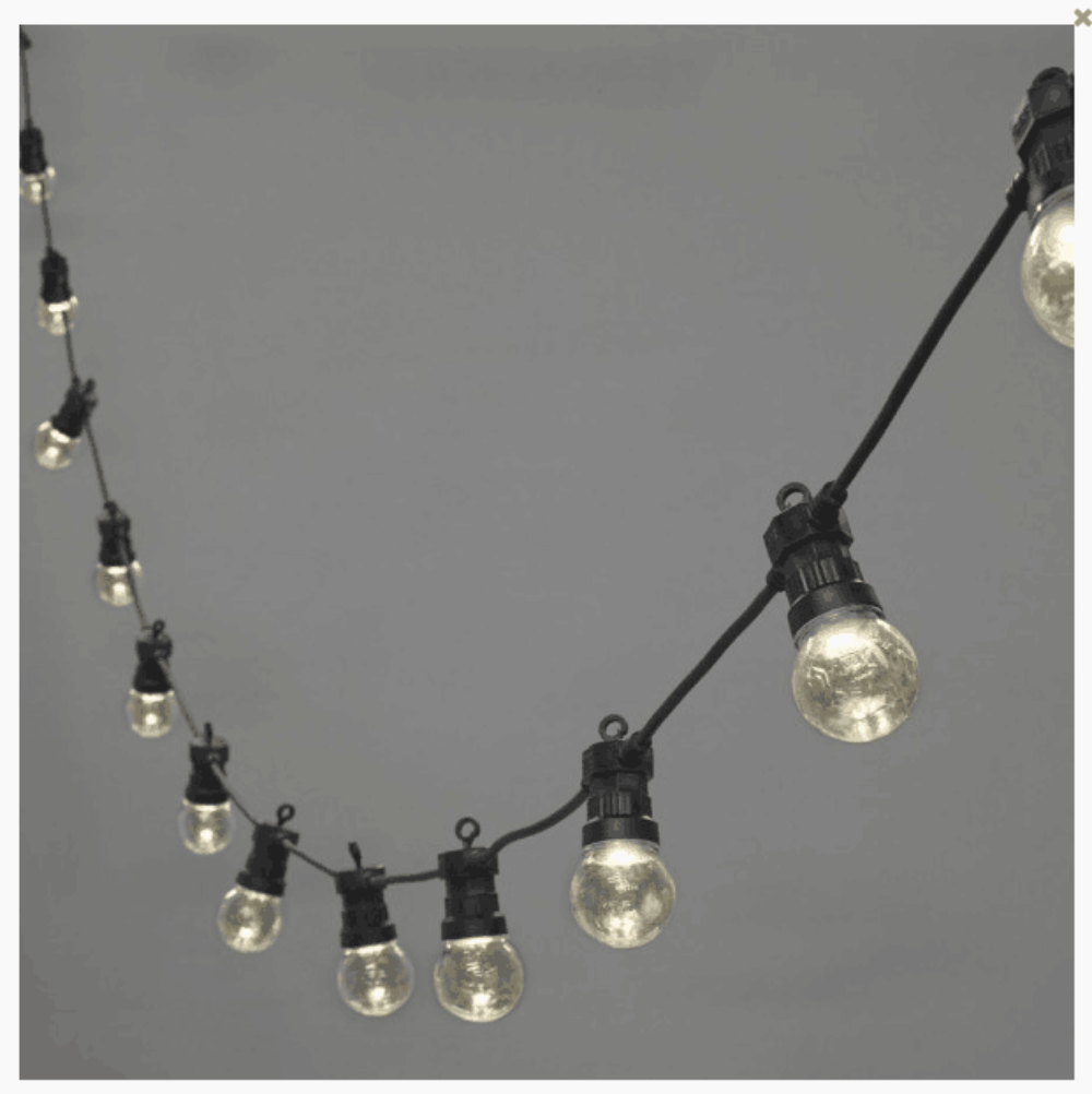 Buy Festoon Lights Australia LED Festoon 20 Lights Black Clear - LL001FS02