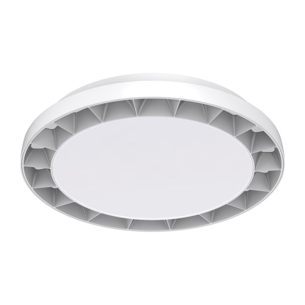 Buy LED Oyster Lights Australia Gear Round LED Oyster Light White Polycarbonate 3CCT - 22672
