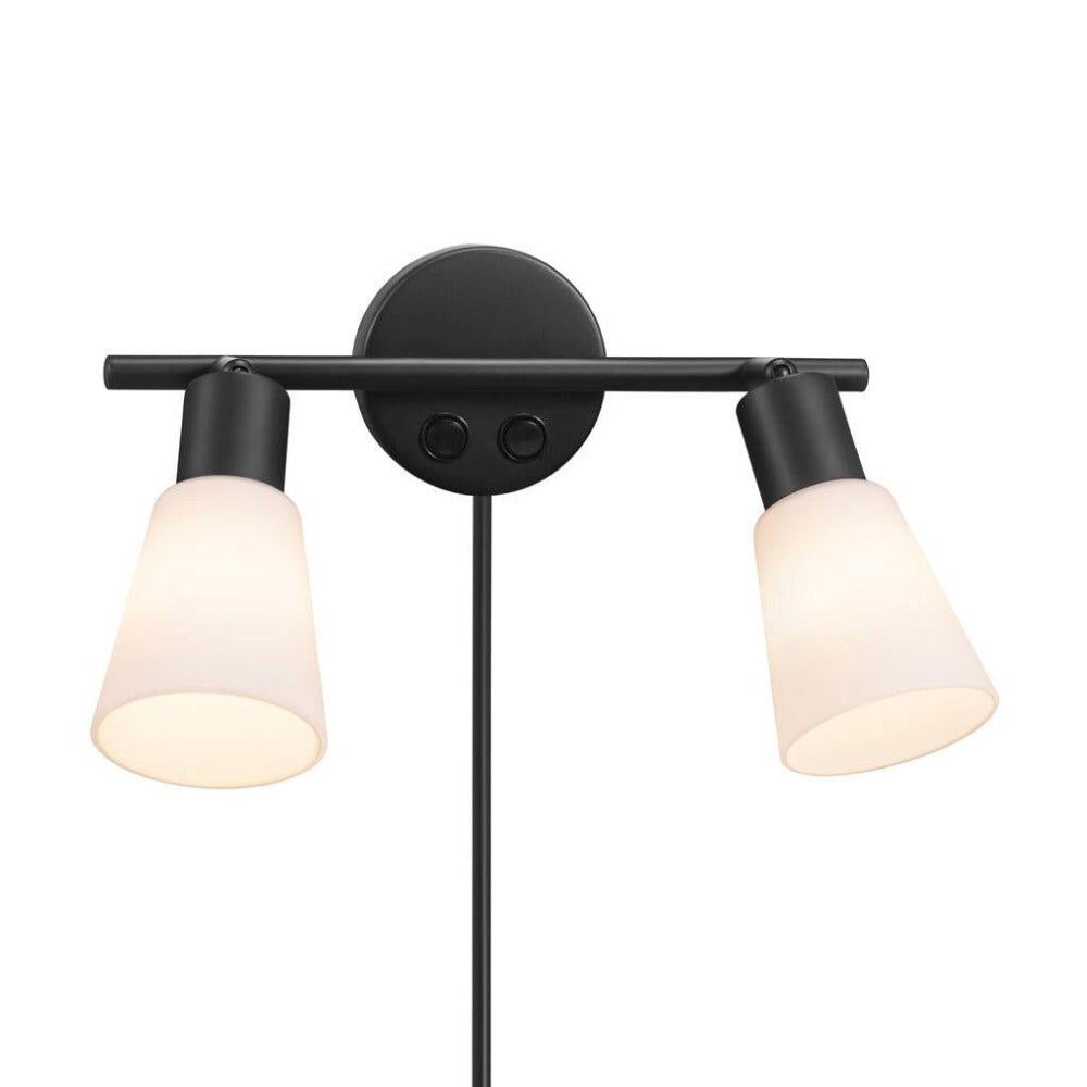 Buy Wall Sconce Australia Cole 2 Light Wall Light Black - 2112890003