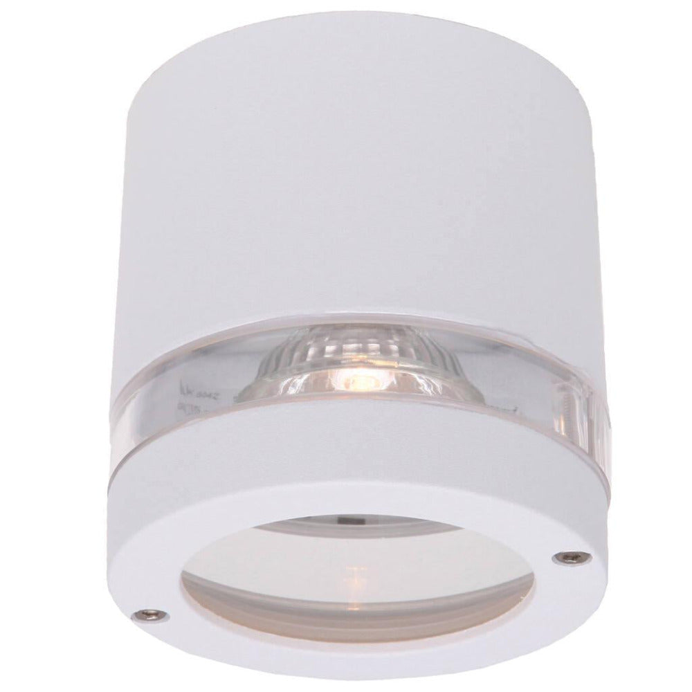 Buy Outdoor Close To Ceiling Lights Australia Focus 1 Light Outdoor Ceiling Light White - 874231