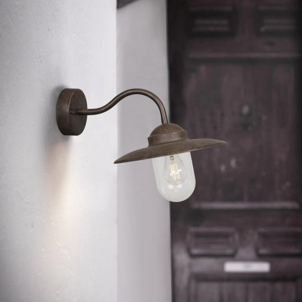 Buy Outdoor Wall Lanterns Australia Luxembourg 1 Light Wall Light Rusty - 22671009