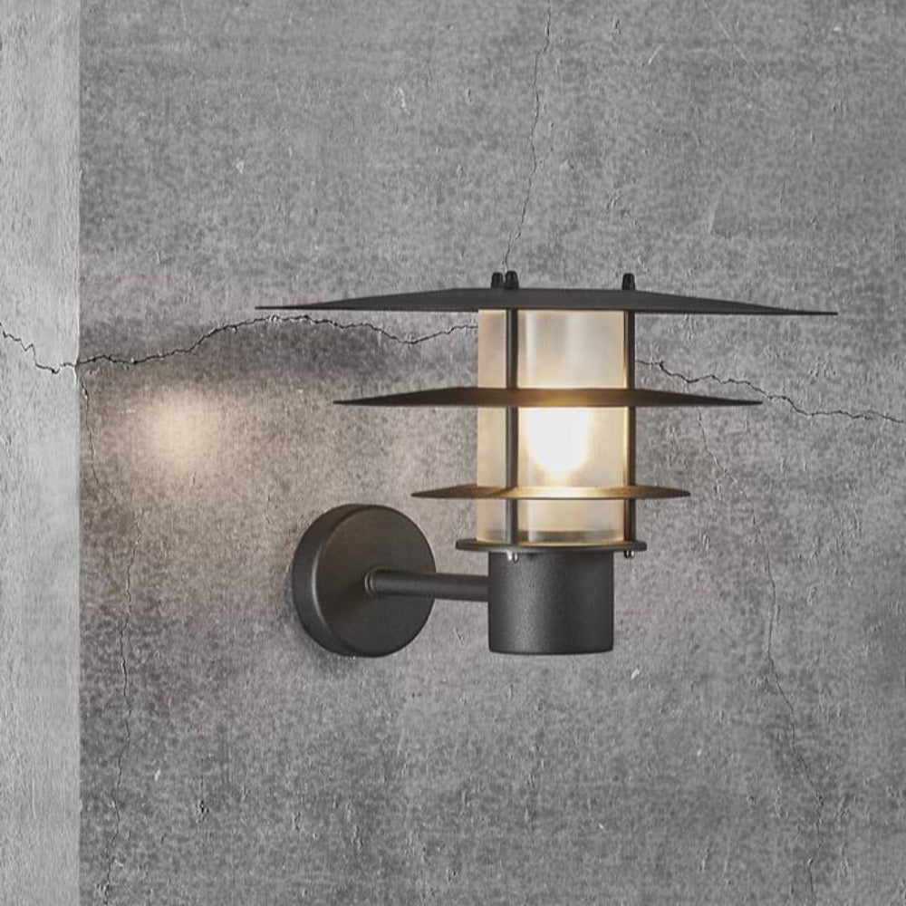 Buy Exterior Wall Lights Australia Bastia 1 Light Wall Light Large Black - 2118051003