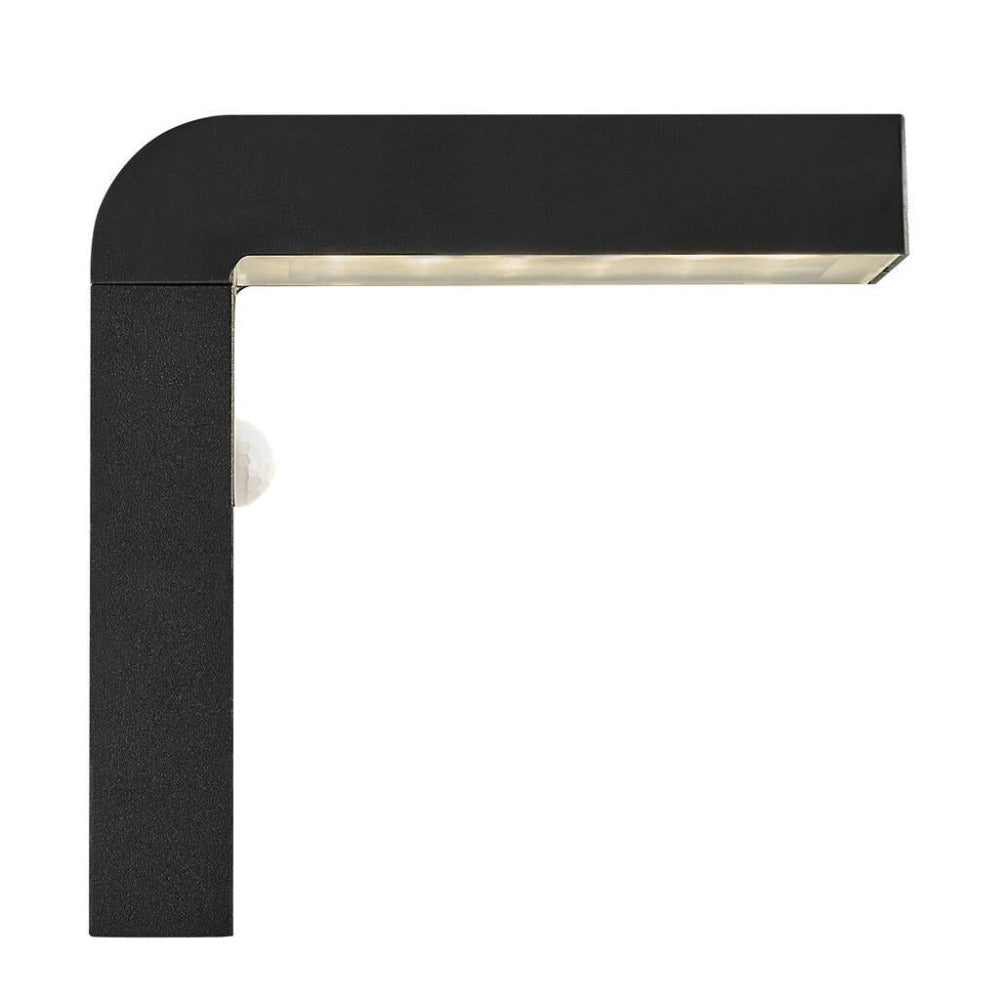 Buy Security Wall Lights Australia Alya Solar LED Wall Light With Sensor Black - 2118231003