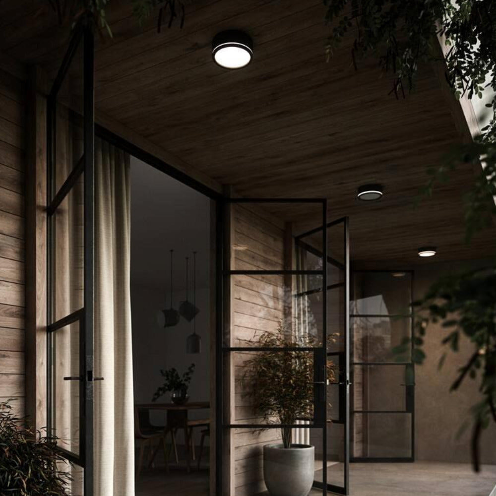 Buy Flush Mount Lights Australia Ava 9.5W LED Ceiling Light Black - 2019016003