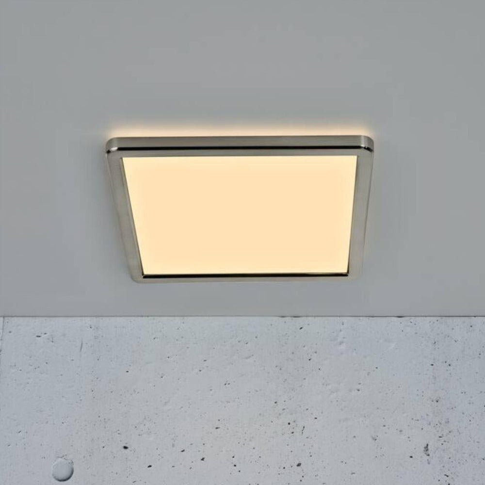 Buy LED Oyster Lights Australia Oja 14.5W Dual Colour Square LED Oyster Light Brushed Nickel - 2015056155