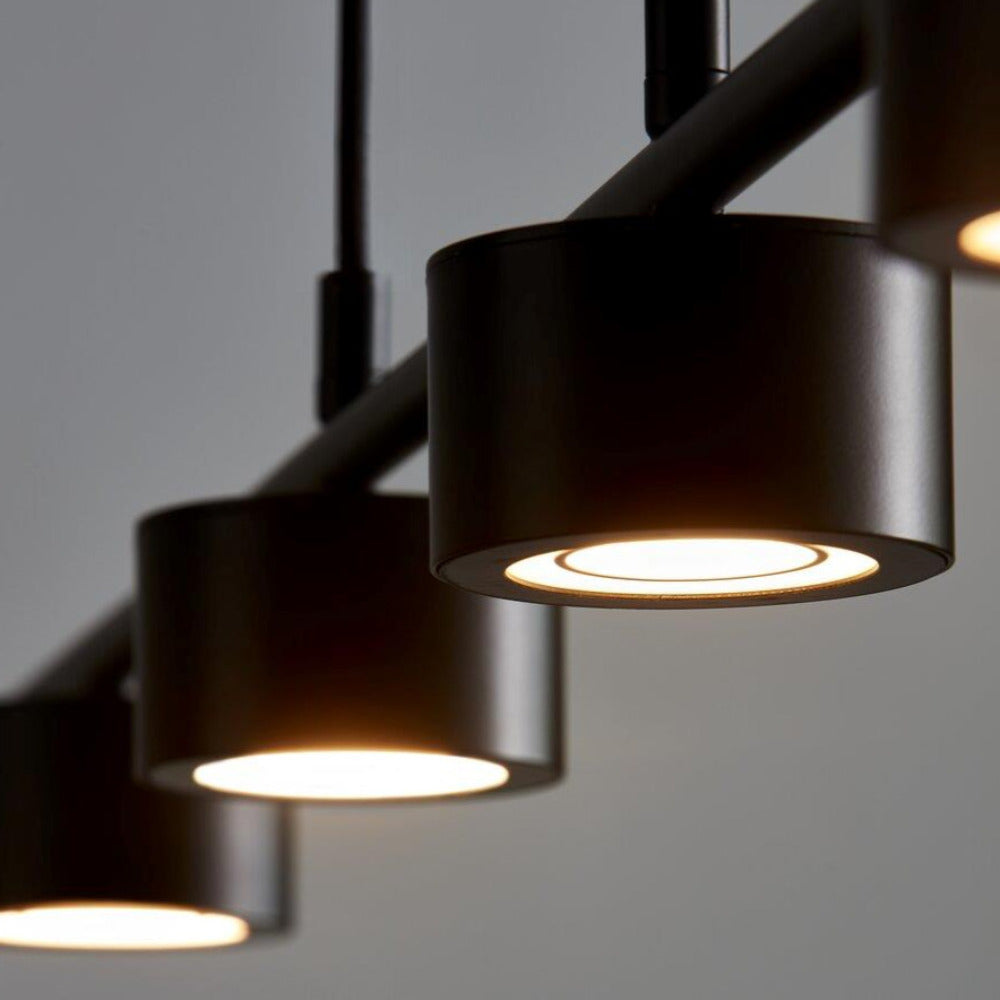 Buy Island Pendant Lights Australia Clyde 4 Light LED Island Pendant Black - 2010813003