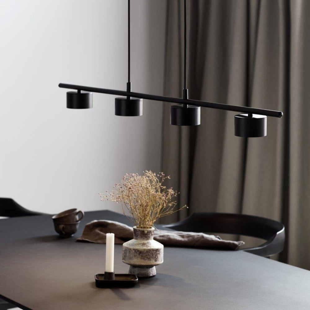 Buy Island Pendant Lights Australia Clyde 4 Light LED Island Pendant Black - 2010813003