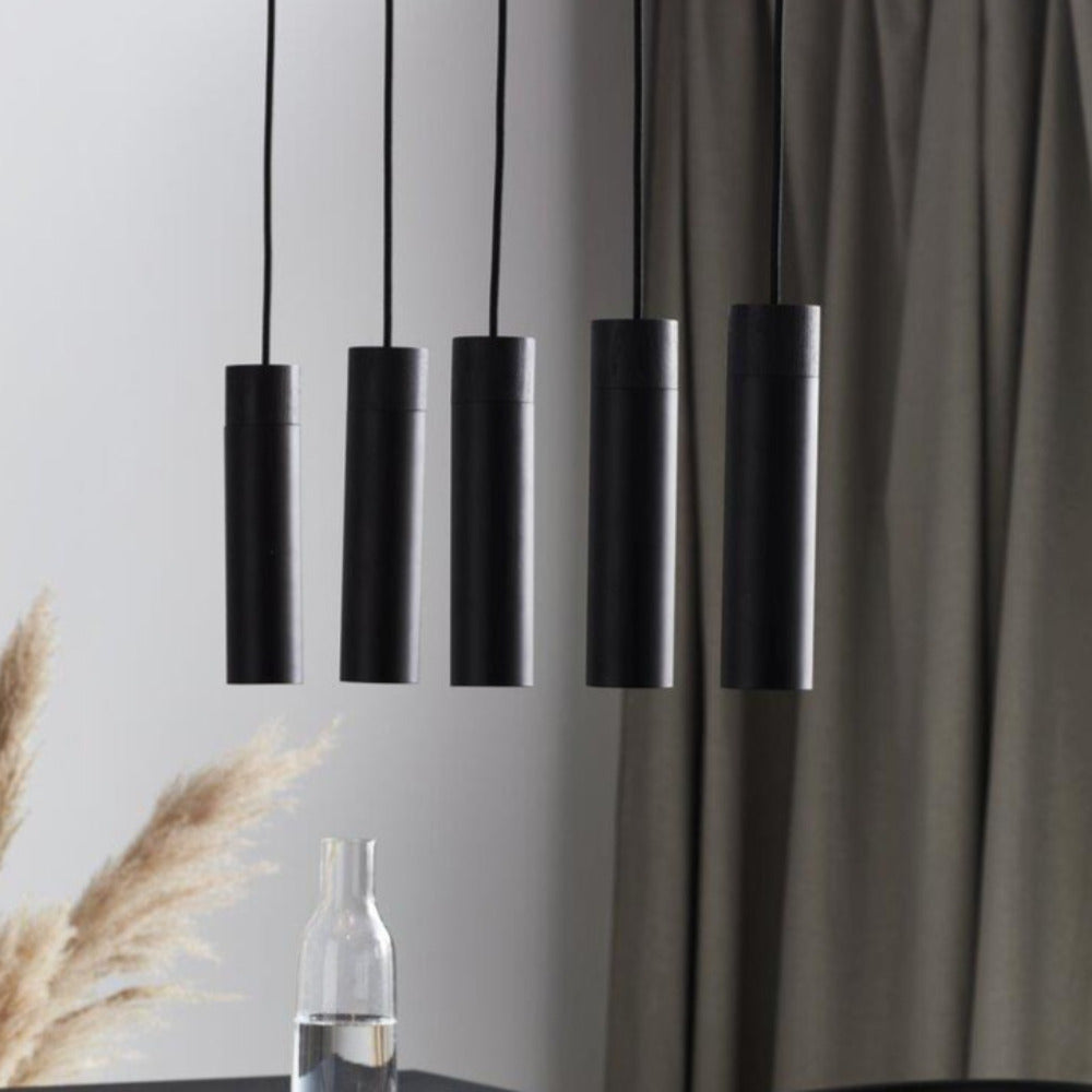 Buy Island Pendant Lights Australia Tilo 5 Light Island Pendant Black - 2010483003