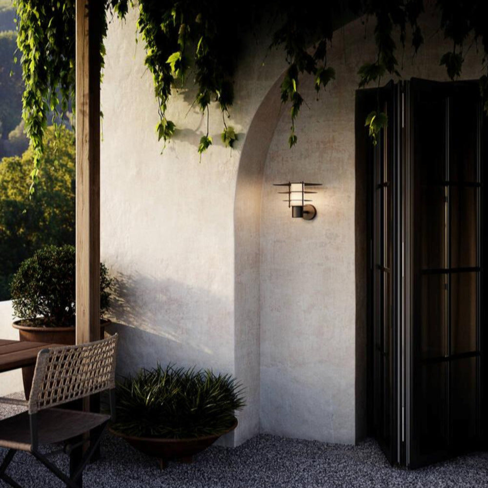 Buy Exterior Wall Lights Australia Bastia 1 Light Wall Light Small Black - 2118041003