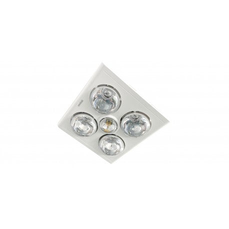 Buy 3 In 1 Bathroom Heaters Australia Klein 4 Bathroom Heat Exhaust Side Duct 4 Light White- H4W