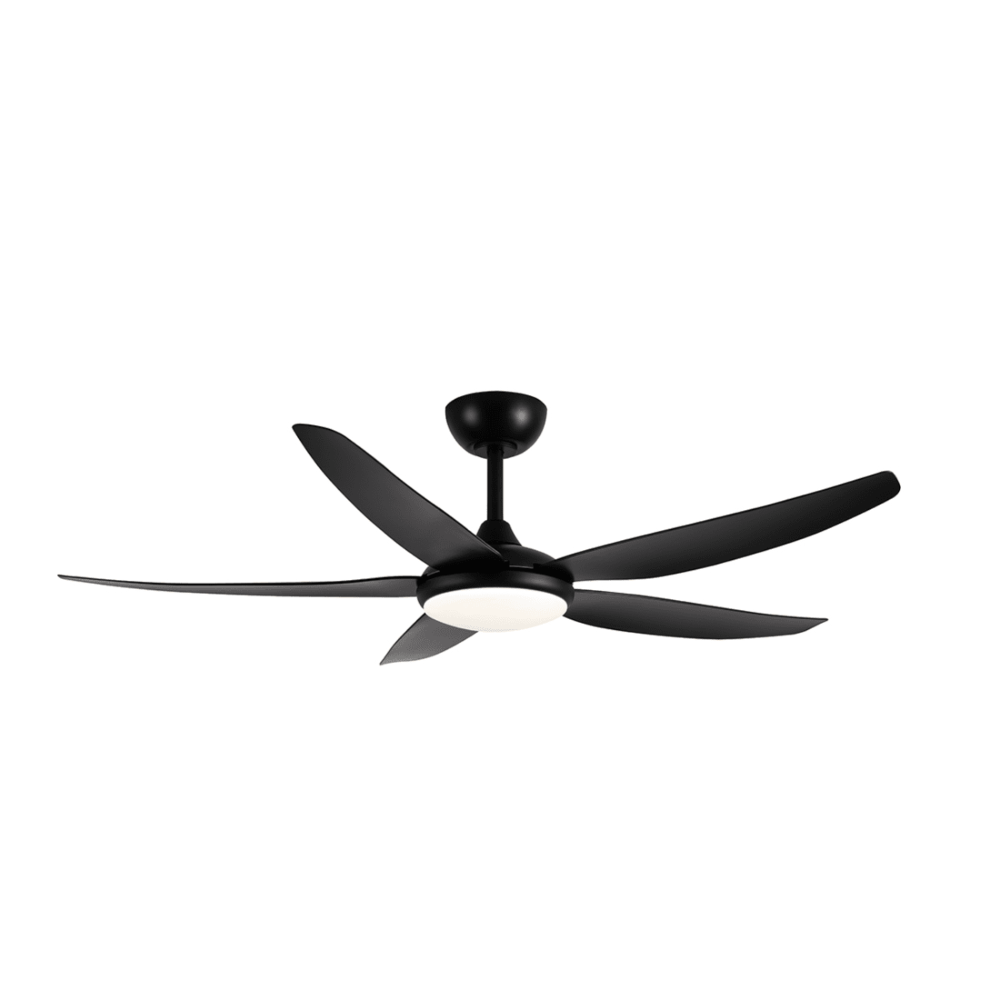 Buy DC Ceiling Fans With Light Australia AMARI DC Ceiling Fan 56" Matt Black LED Light Matt Black - 21725/06