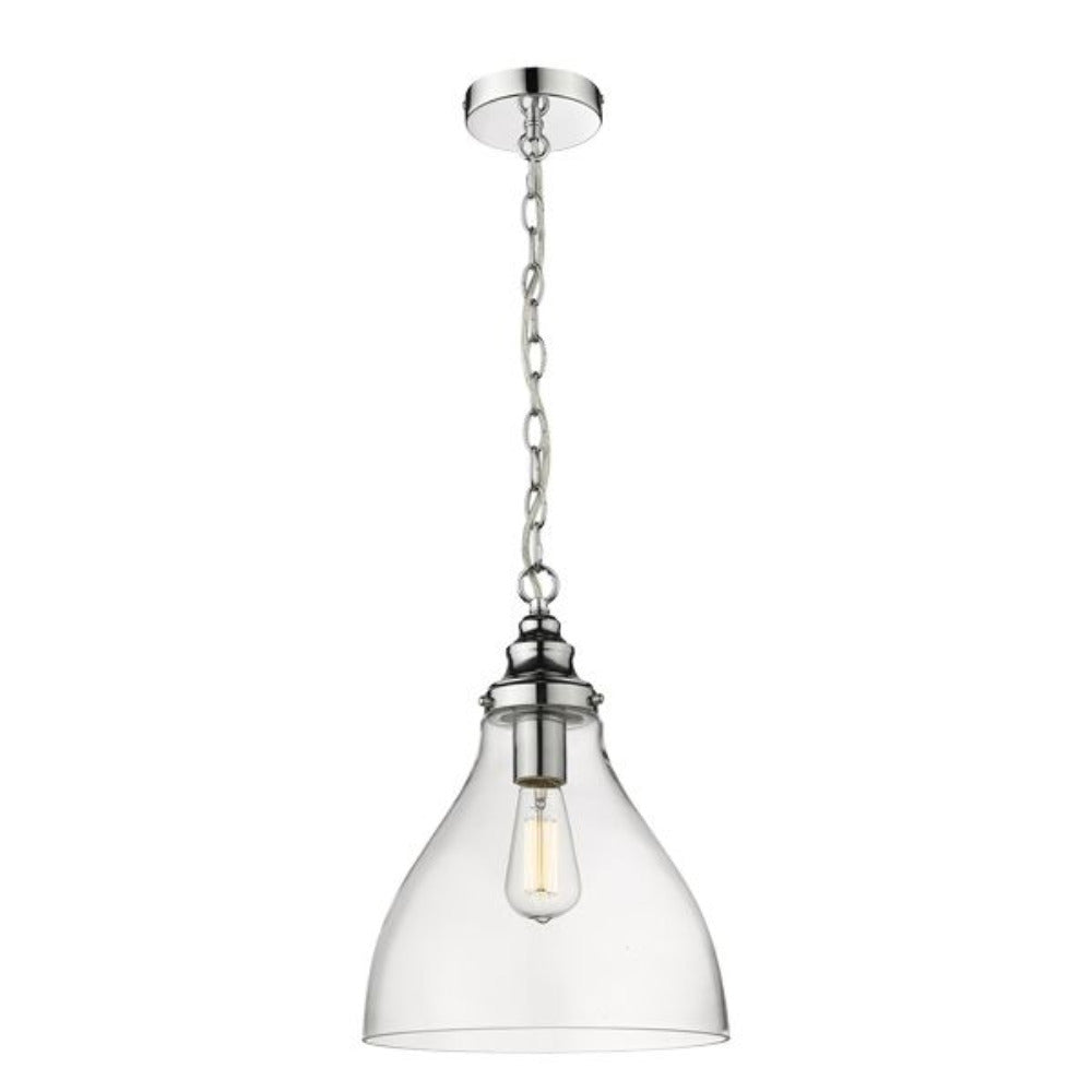 Buy Pendant lights australia - Keys Small 1 Light Pendant Chrome - 1001246