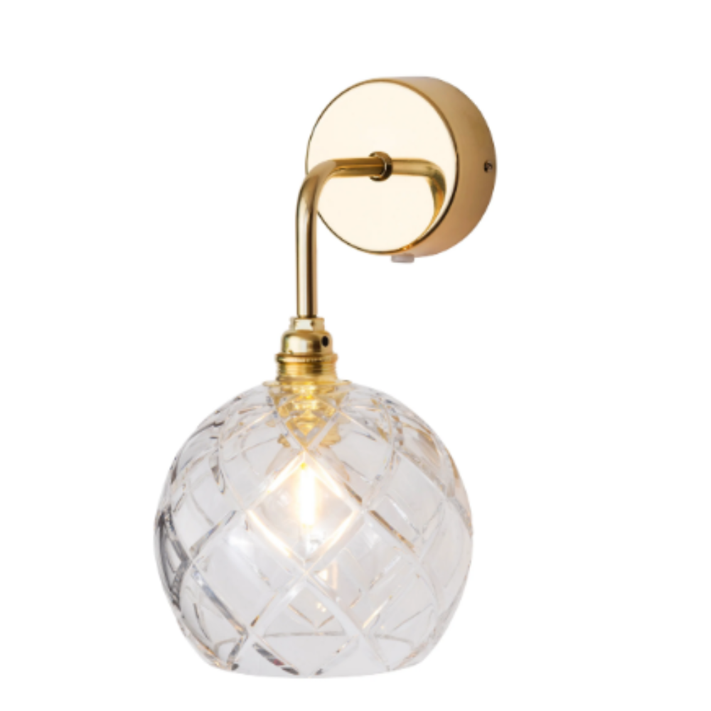 Buy Bedside Reading Lights Australia Rowan Crystal Bedside Reading Light W150mm - LA1015W