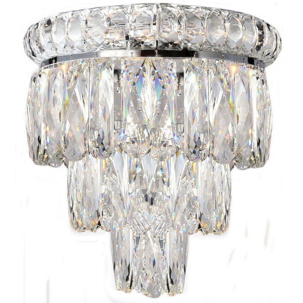 Buy Wall Sconce Australia Emporia 2 Light Crystal Wall Light Chrome - 1001180