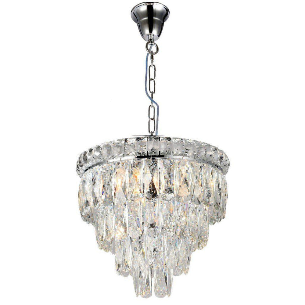 Buy Pendant Lights Australia Emporia 3 Light Crystal Pendant Chrome - 1001177