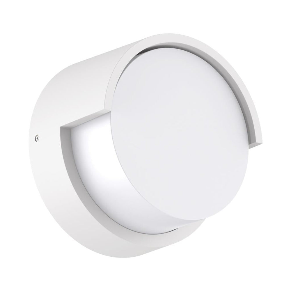 Buy Exterior Wall Lights Australia Livi Round Exterior Wall Light 8W White 3CCT - 22694