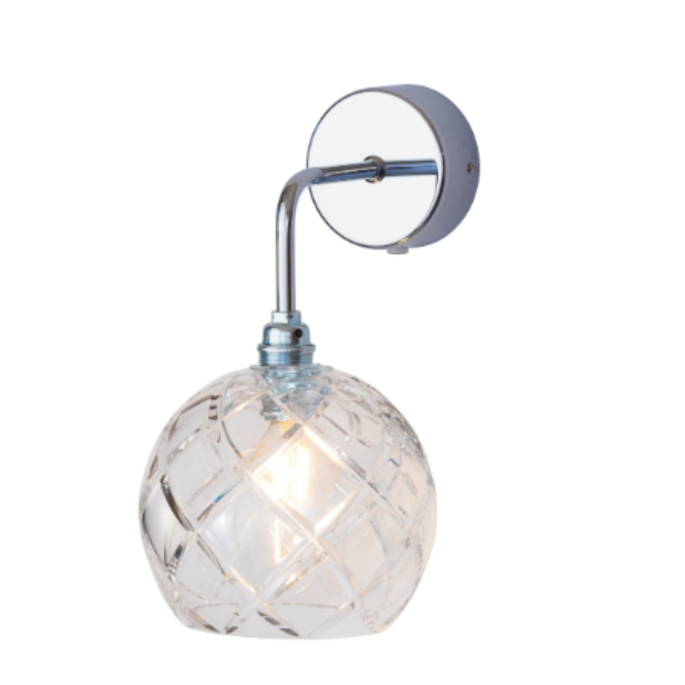 Buy Bedside Reading Lights Australia Rowan Crystal Bedside Reading Light W150mm - LA1015W