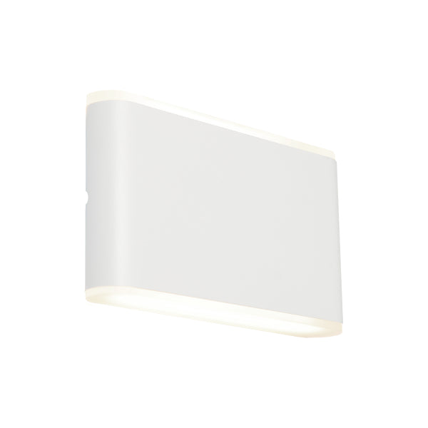 Buy Exterior Wall Lights Australia Madera LED Exterior Wall 2 Lights White Metal 3 CCT - MADE2EWHT