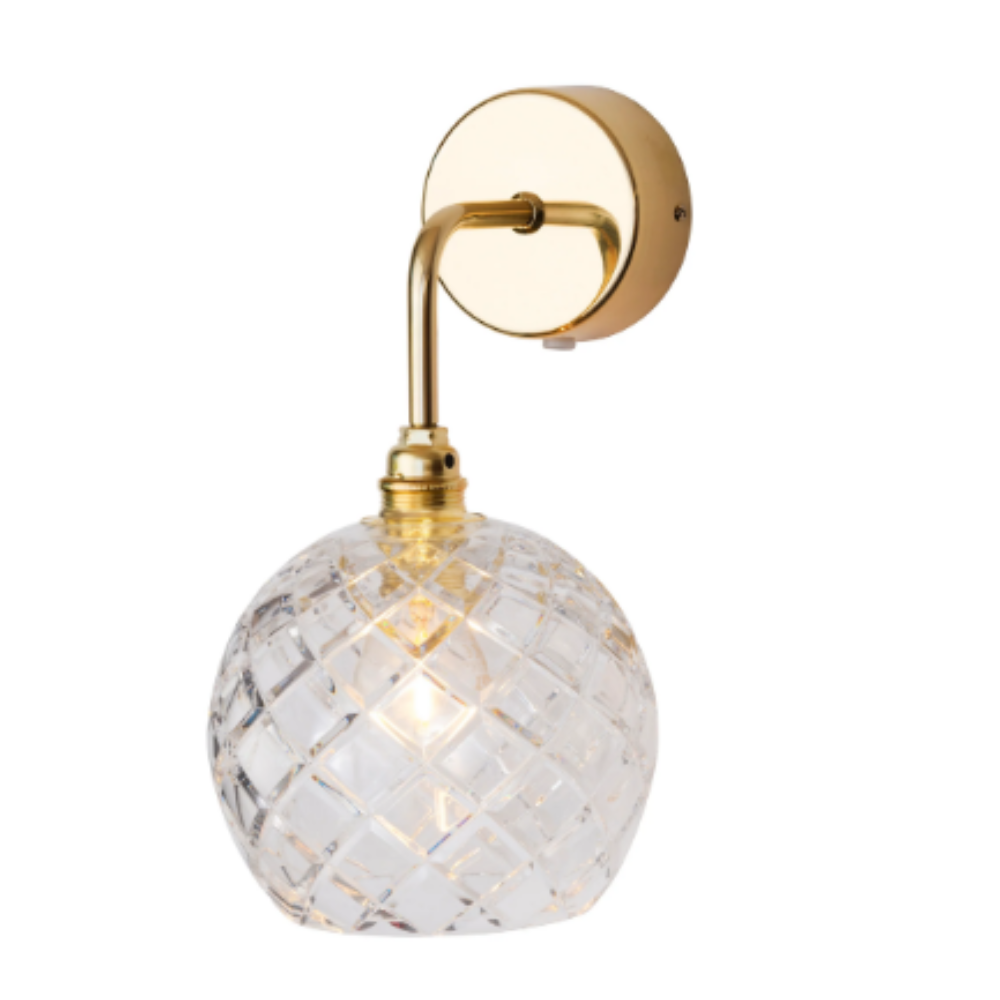 Buy Bedside Reading Lights Australia Rowan Crystal Bedside Reading Light W150mm - LA1015W