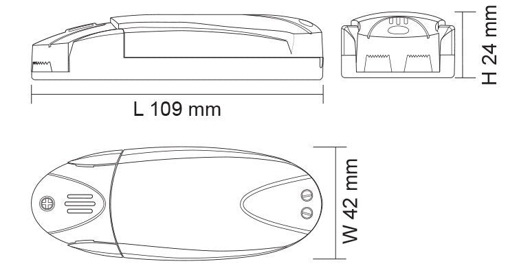Buy Transformers Australia MINI 60 12V Dimmable Electronic Transformer 60W