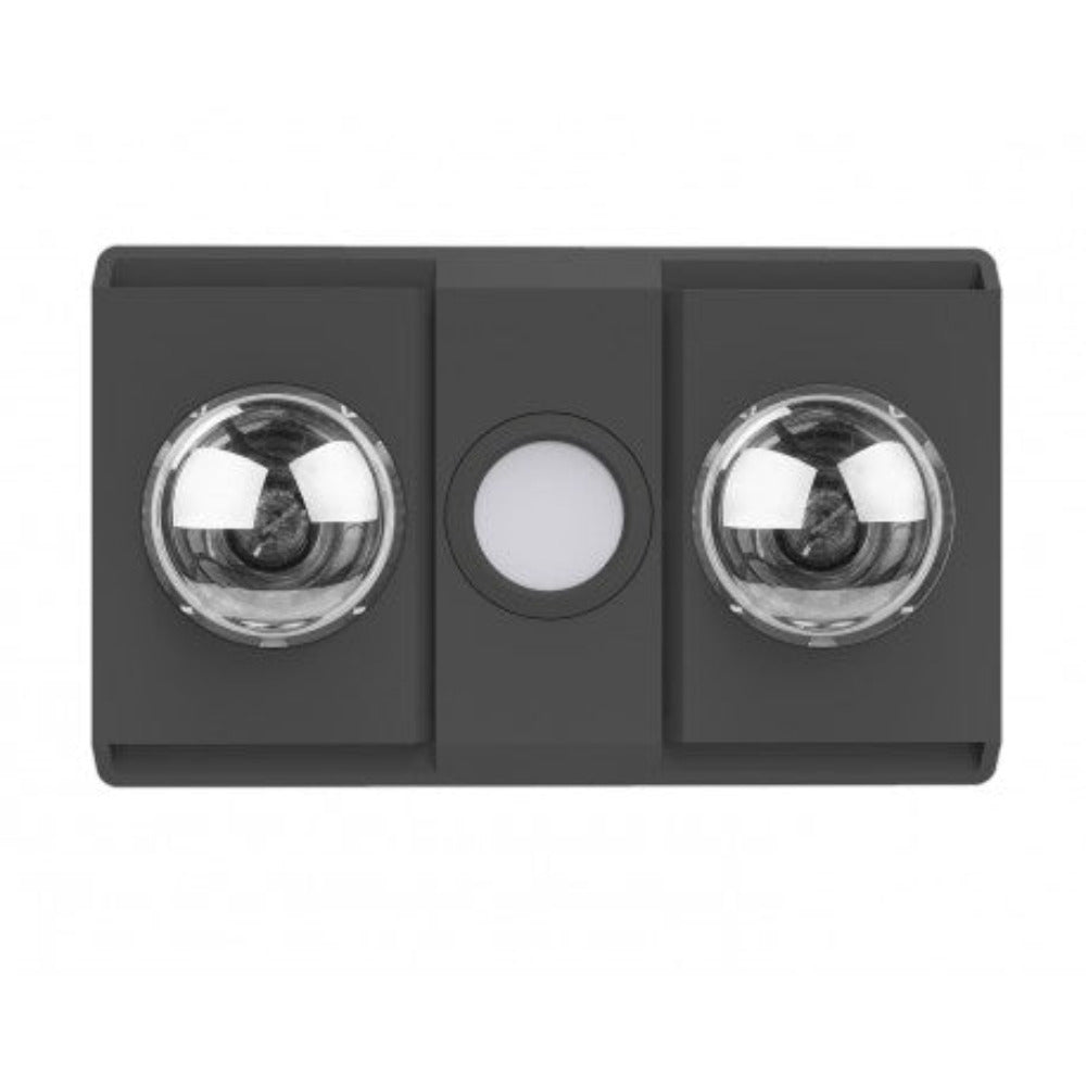 Buy 3 In 1 Bathroom Heaters Australia MANROSE SIERRA 2 Bathroom Heat Exhaust 3 in 1 Matte Black- MR2DXBL