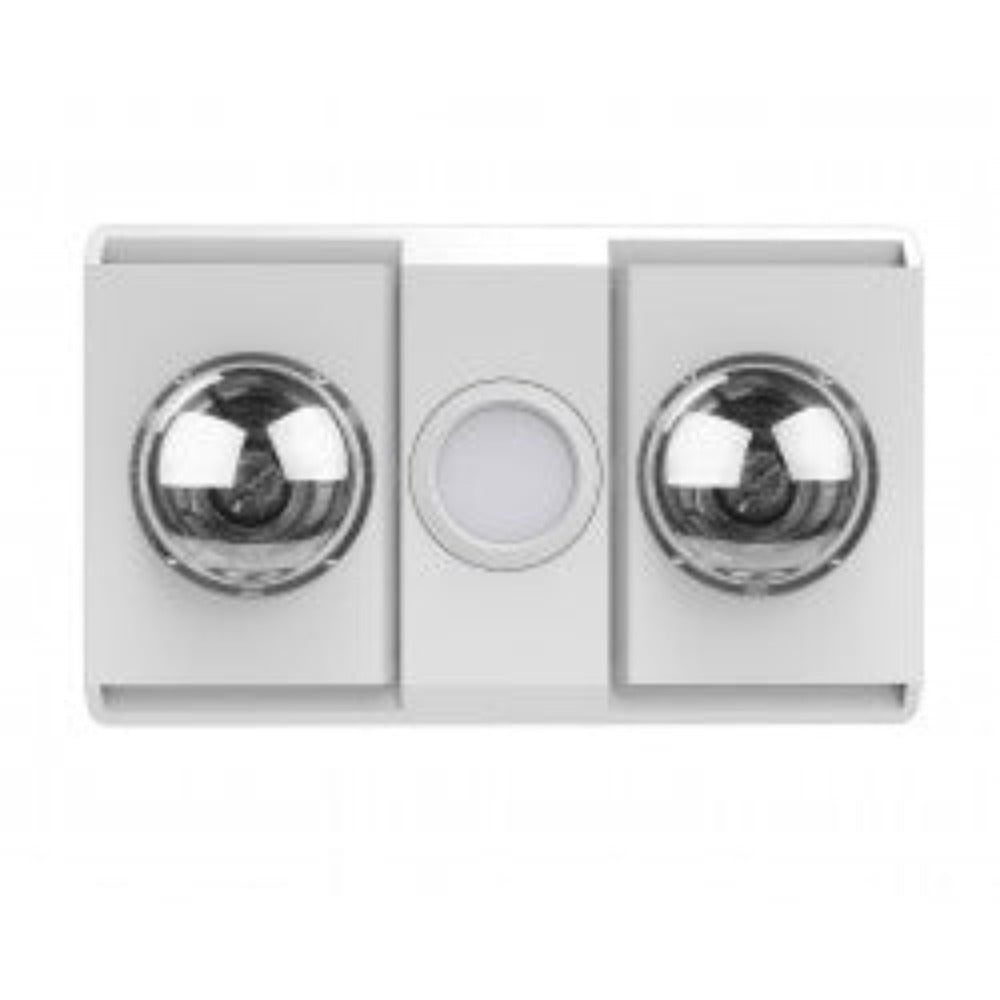 Buy 3 In 1 Bathroom Heaters Australia MANROSE SIERRA 2 Bathroom Heat Exhaust 3 in 1 White- MR2DXWH