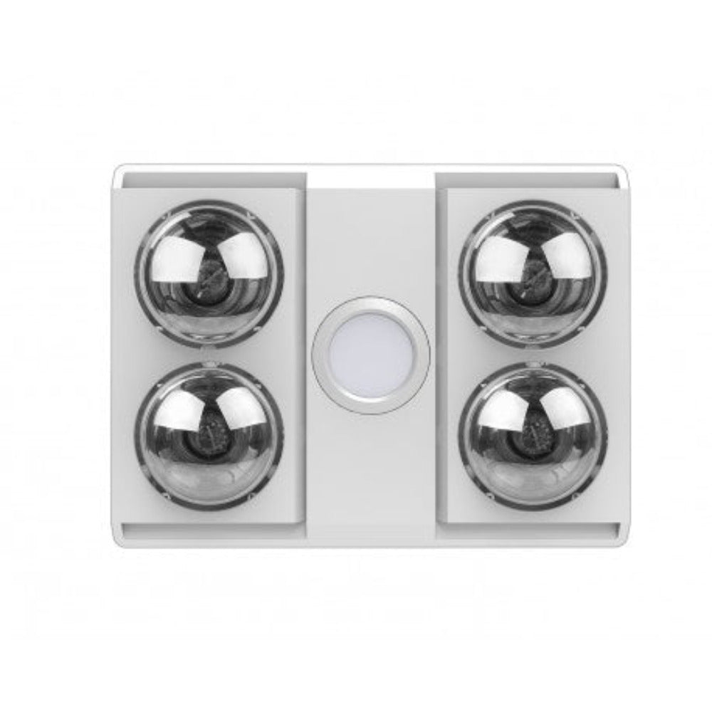 Buy 3 In 1 Bathroom Heaters Australia MANROSE SIERRA 4 Bathroom Heat Exhaust 3 in 1 White - MR4DXWH