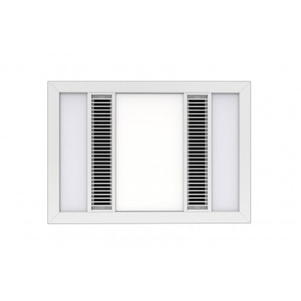 Buy 3 In 1 Bathroom Heaters Australia RIO Premium Bathroom Air Extraction 3 in 1 White with LED - MRHGXWH