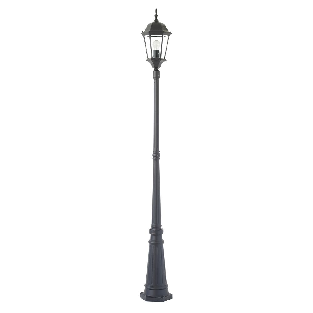 Buy Post Lights Australia Yarra 1 Light Post+Post Top Black - MX7391P-BLK