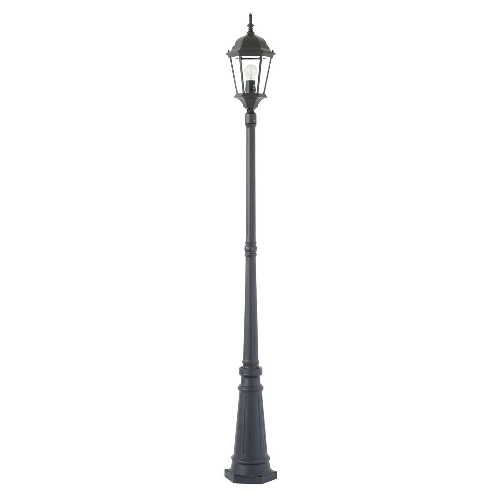 Yarra 1 Light Post+Post Top Black - MX7391P-BLK