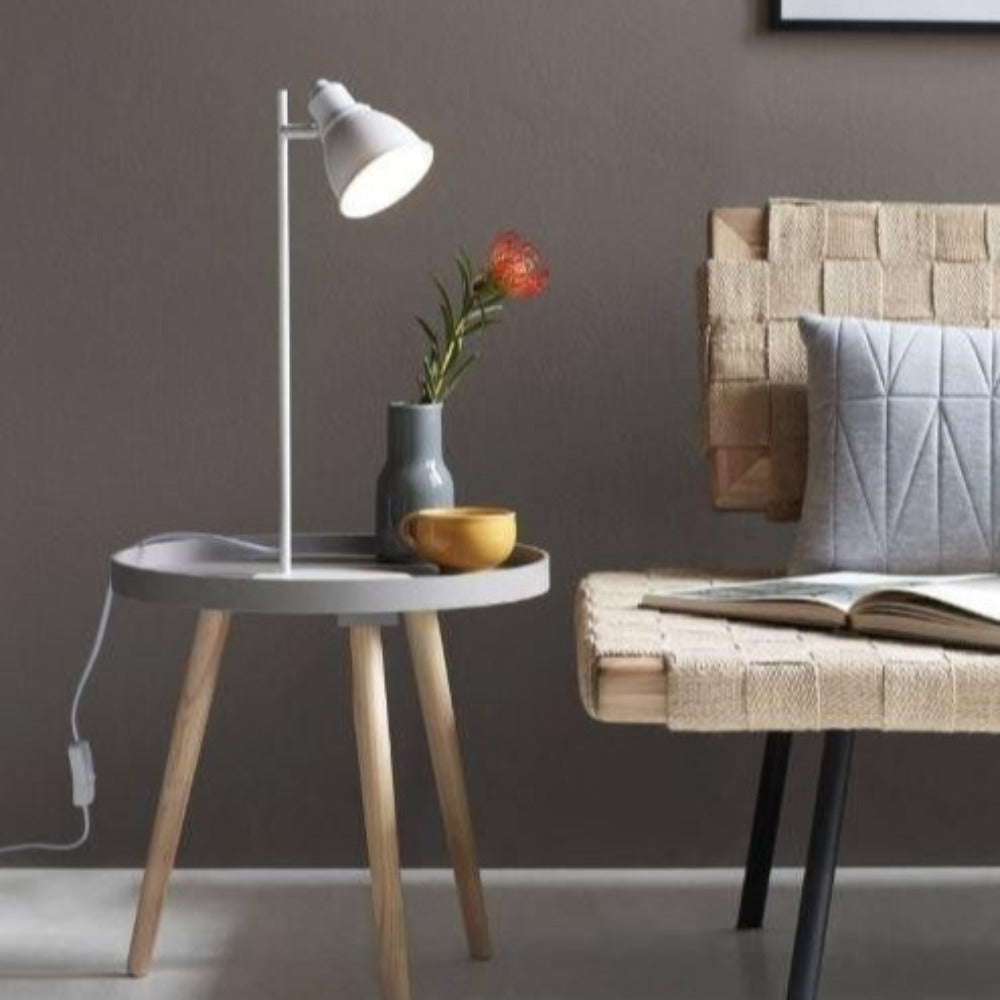 Buy Table Lamps Australia Mercer 1 Light Table Lamp White - 46665001