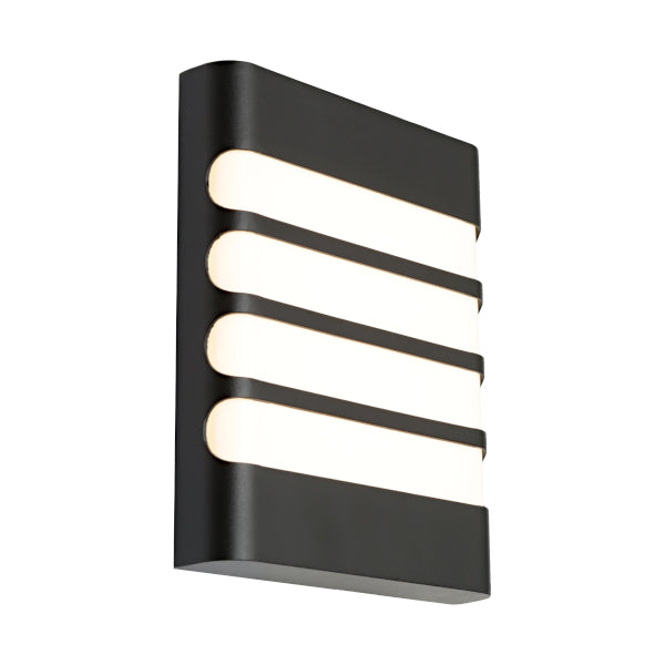 Buy Exterior Wall Lights Australia Odessa LED Grill Exterior Wall Light Black Metal 3 CCT - ODES1EGBLK