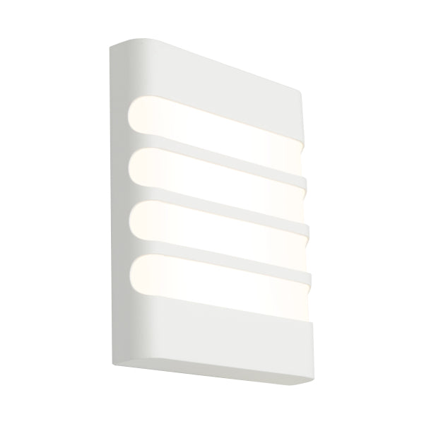 Buy Exterior Wall Lights Australia Odessa LED Grill Exterior Wall Light White Metal 3 CCT - ODES1EGWHT