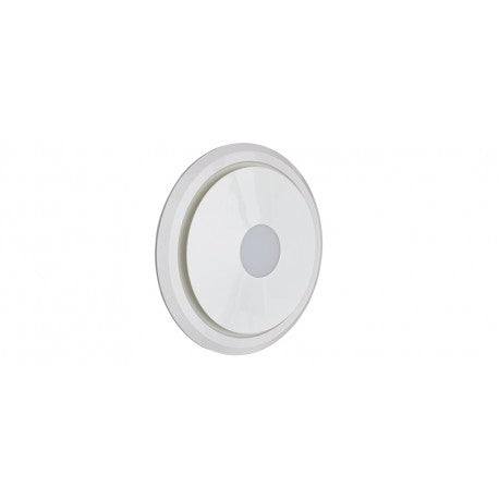 OLSON 200 Universal Side Ducted Exhaust Fan Round White With LED - OLSWURD-LED