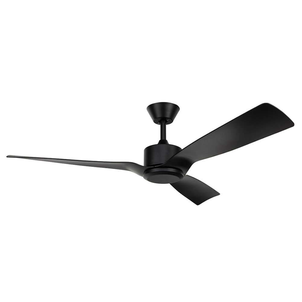 BELIZE DC Ceiling Fan 52" Matt Black Moulded ABS Blade - 21845/06