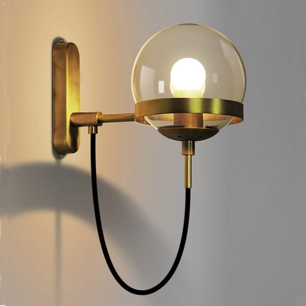 Savoy 1 Light Wall Light Antique Brass - PL10002