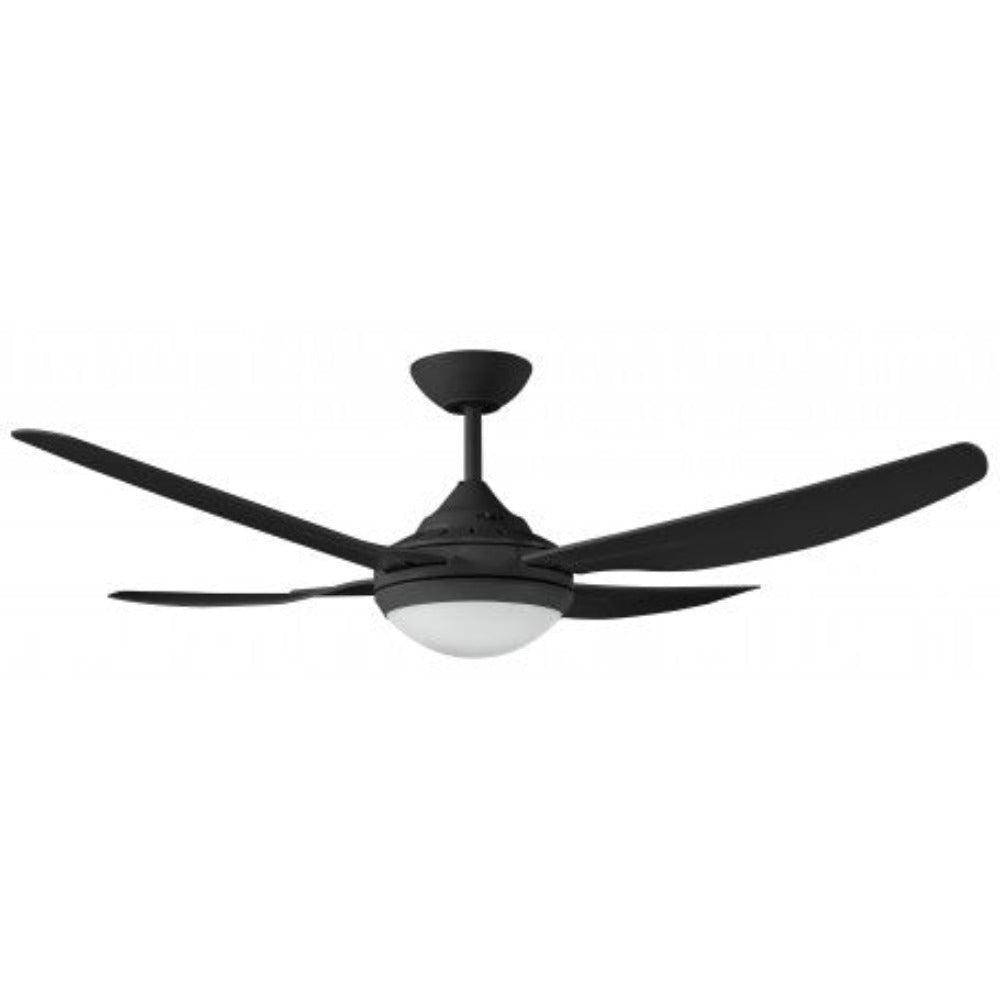 Buy AC Ceiling Fans With Light Australia ROYALE II AC Ceiling Fan 52" Black With LED - ROY1304BL-L